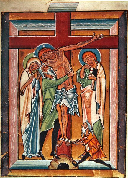 Die Kreuzabnahme, ca. 1230 von German School