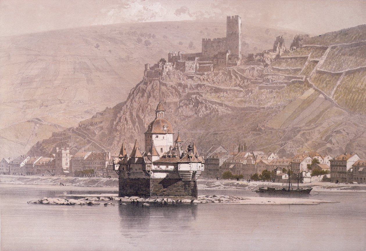 Die Insel-Festung Pfalzgrafenstein und Schloss Gutenfels bei Kaub von German School