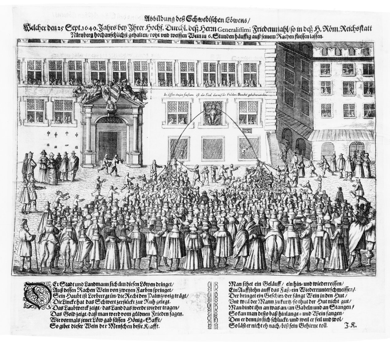 Der Frieden von Nürnberg, 25. September 1649 von German School
