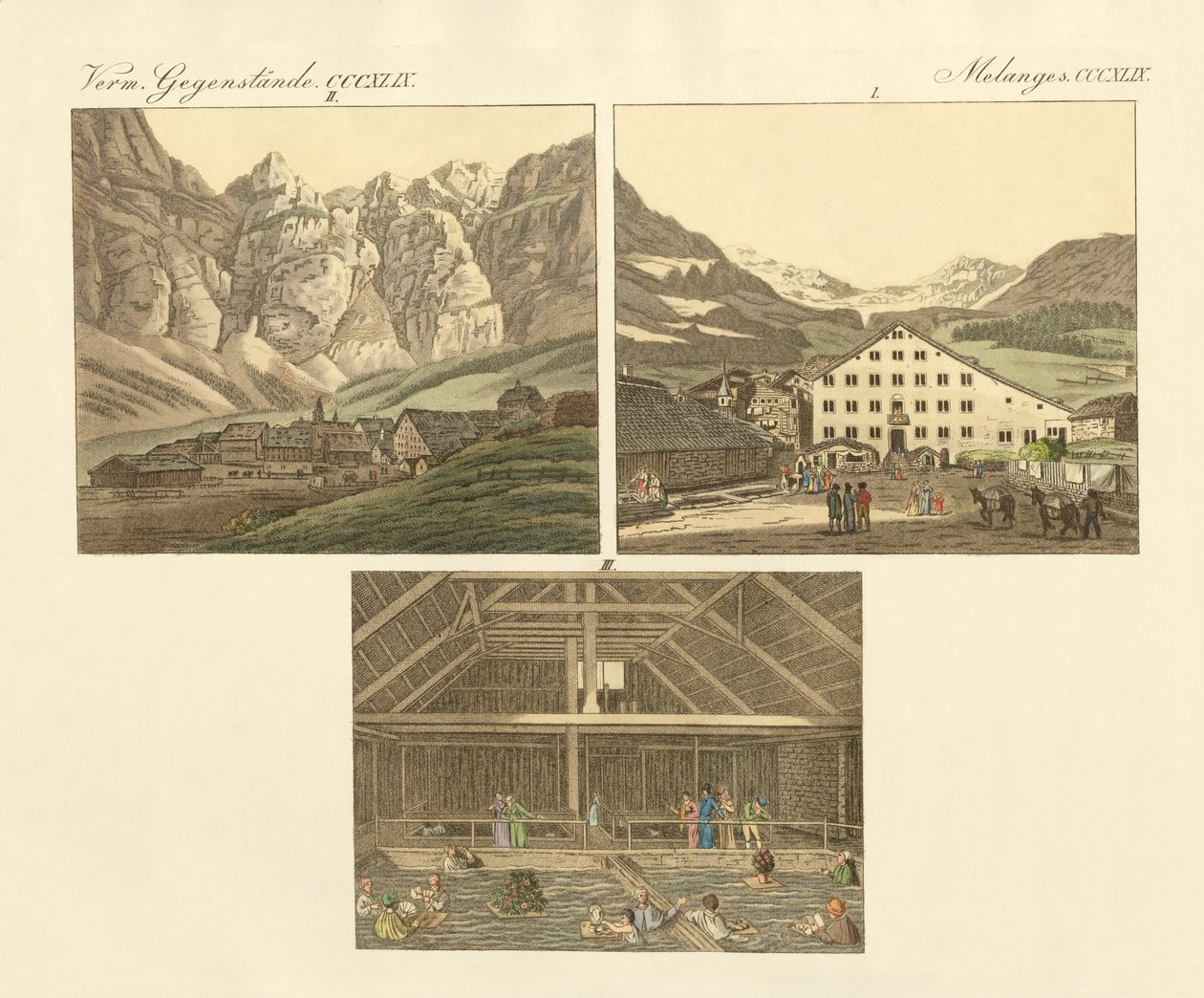 Das Bad von Leuk im Kanton Wallis von German School