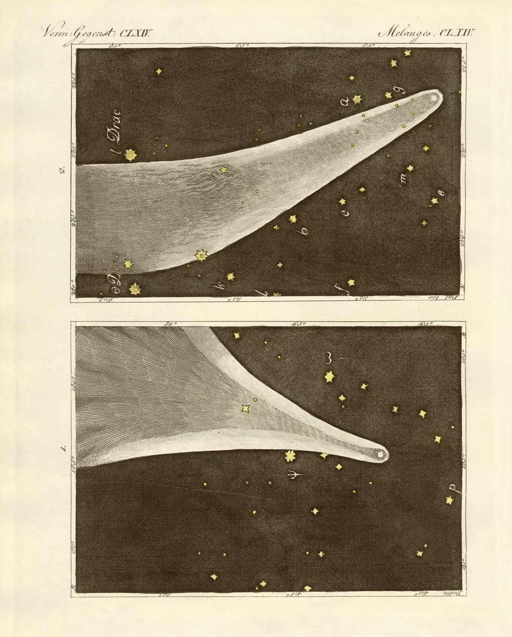 Der große Komet des Jahres 1811 (kolorierte Gravur) von German School