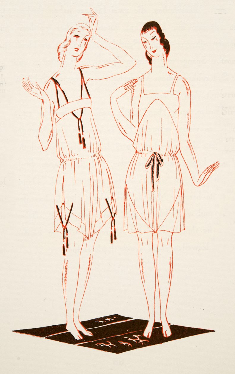 Unterwäsche aus Styl, veröffentlicht 1922 von German School