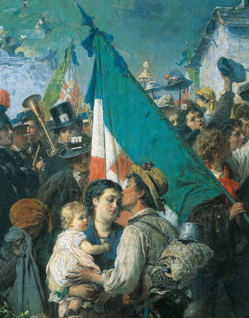 Der Aufbruch der Rekruten von 1866 von Gerolamo Induno