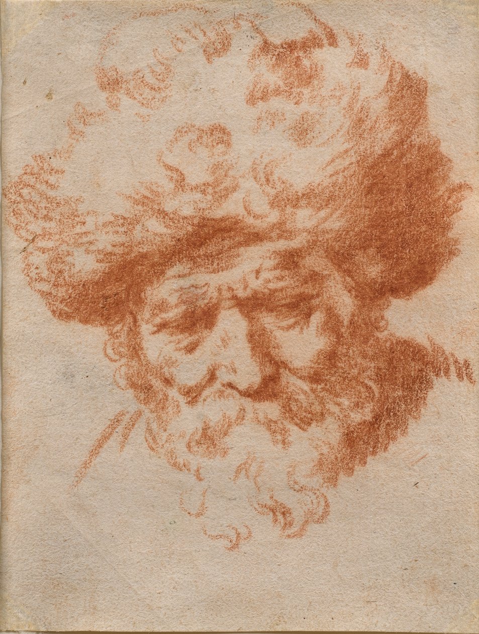 Eine Allegorie des Winters: Kopf eines alten Mannes mit Pelzmütze von Gerrit Adriaensz (attr.to) Berckheyde
