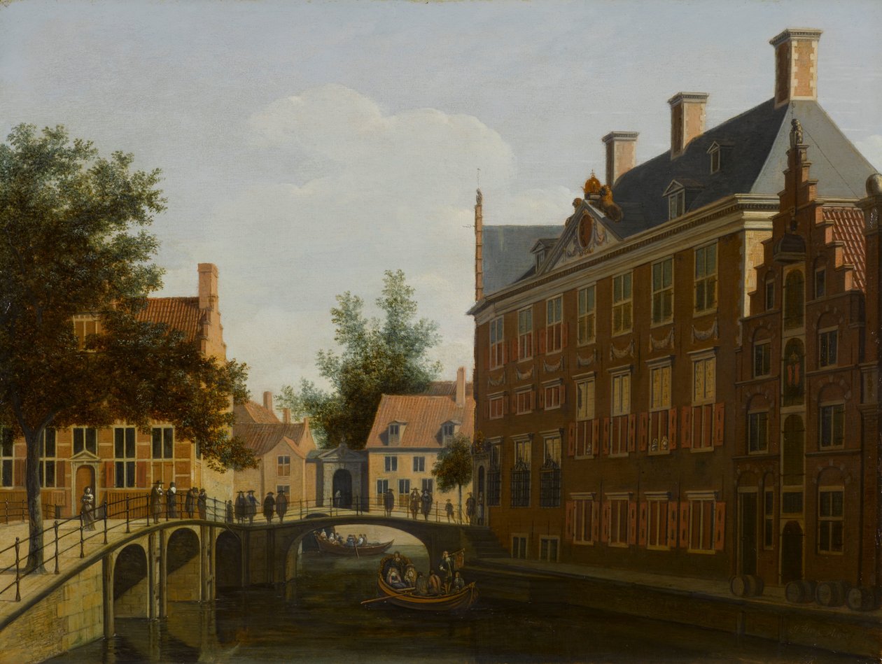 Das Oude Zijds Herenlogement (Herrenhotel) in Amsterdam von Gerrit Berckheyde