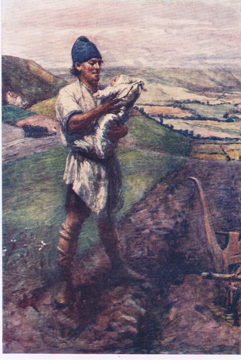 "In einer Furche auf dem Feld fand dich der Pflüger", Geschichten aus der Feenkönigin von Gertrude E. Demain (after) Hammond