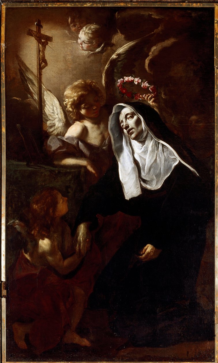 Heilige Rita von Cascia in Ekstase von Giacinto Brandi