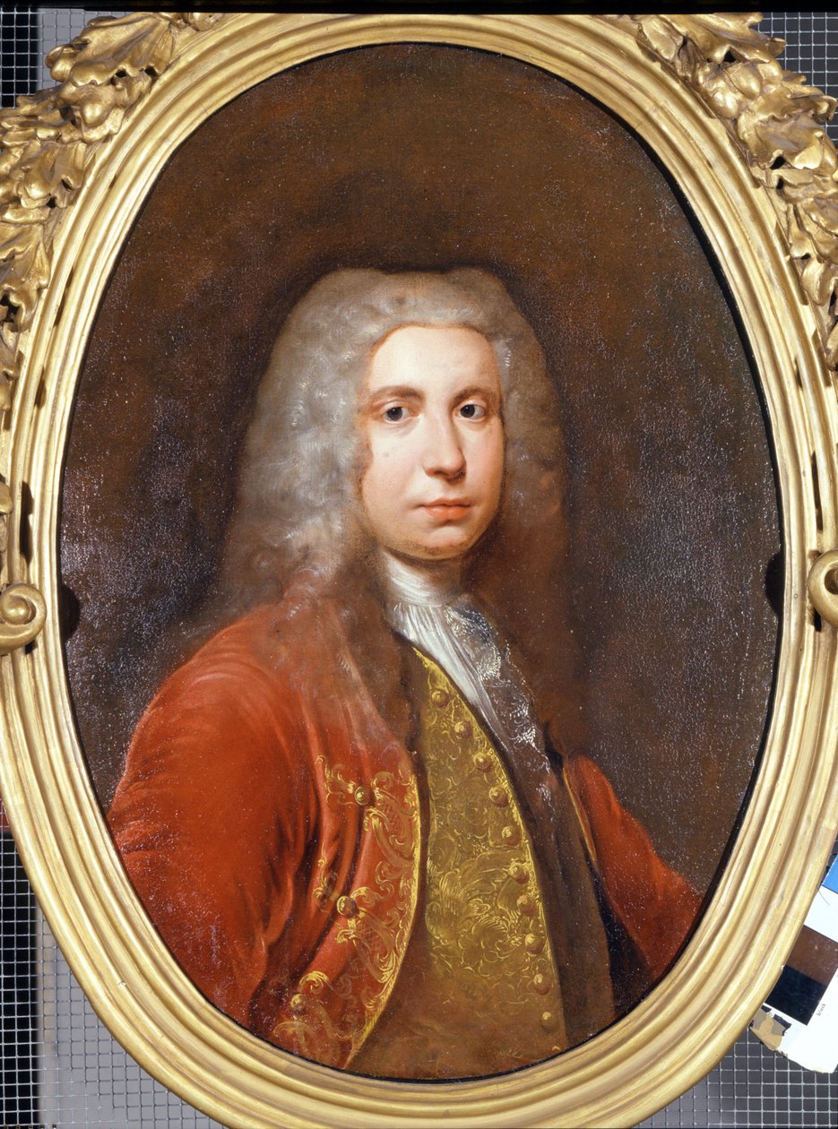Porträt eines Gentlemans. 18. Jahrhundert. Gemälde von Giacomo Ceruti genannt der Pyochetto (1724? -?). Museo del Castello, Mailand. von Giacomo Ceruti