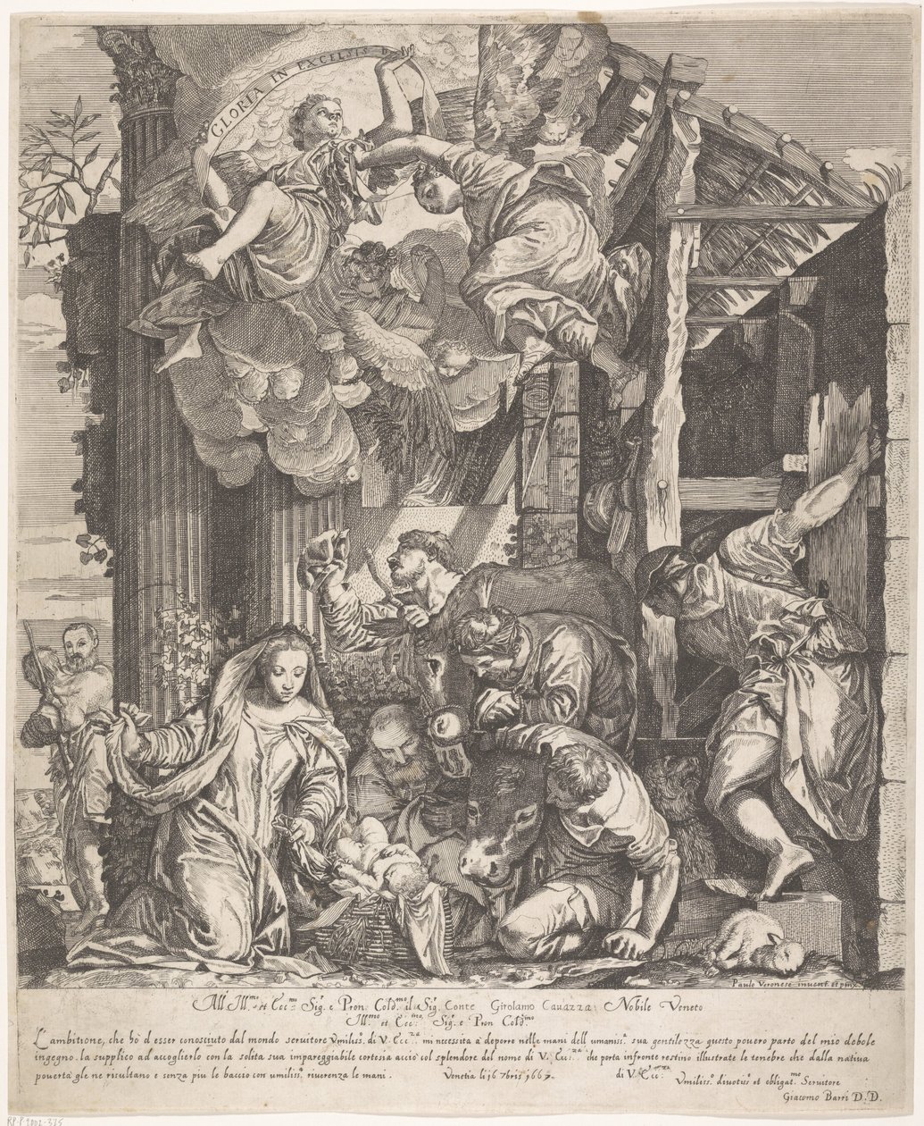 Anbetung der Hirten von Giacomo Barri