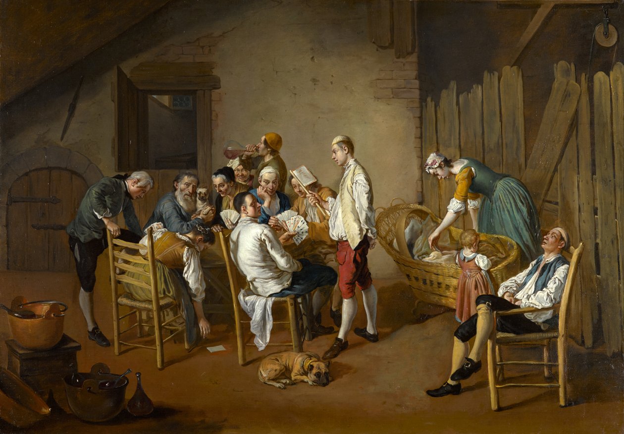 Das Kartenspiel, ca. 1738-1750 von Giacomo Ceruti