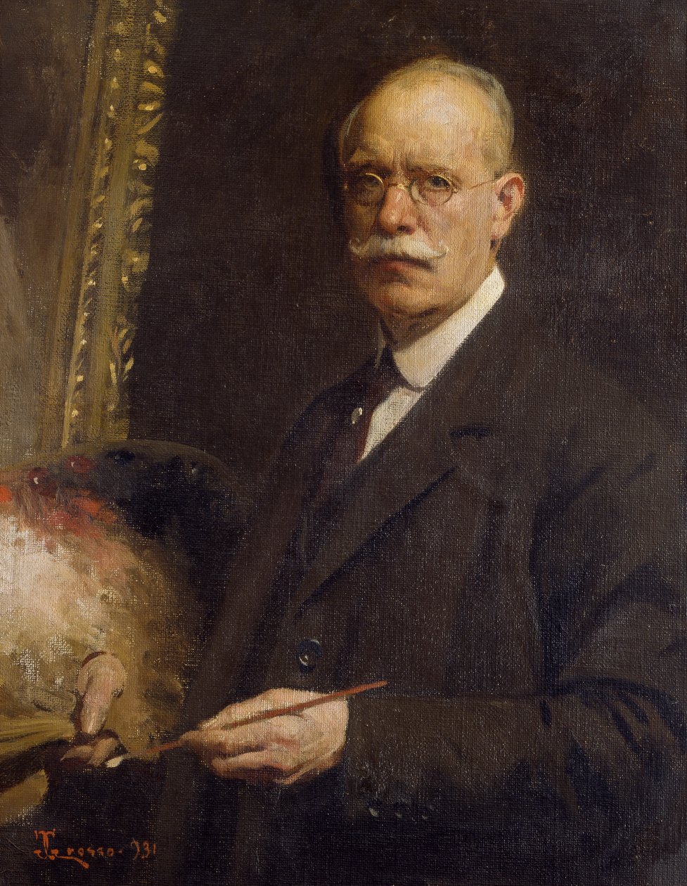 Selbstporträt, von Giacomo Grosso (1860-1938) von Giacomo Grosso