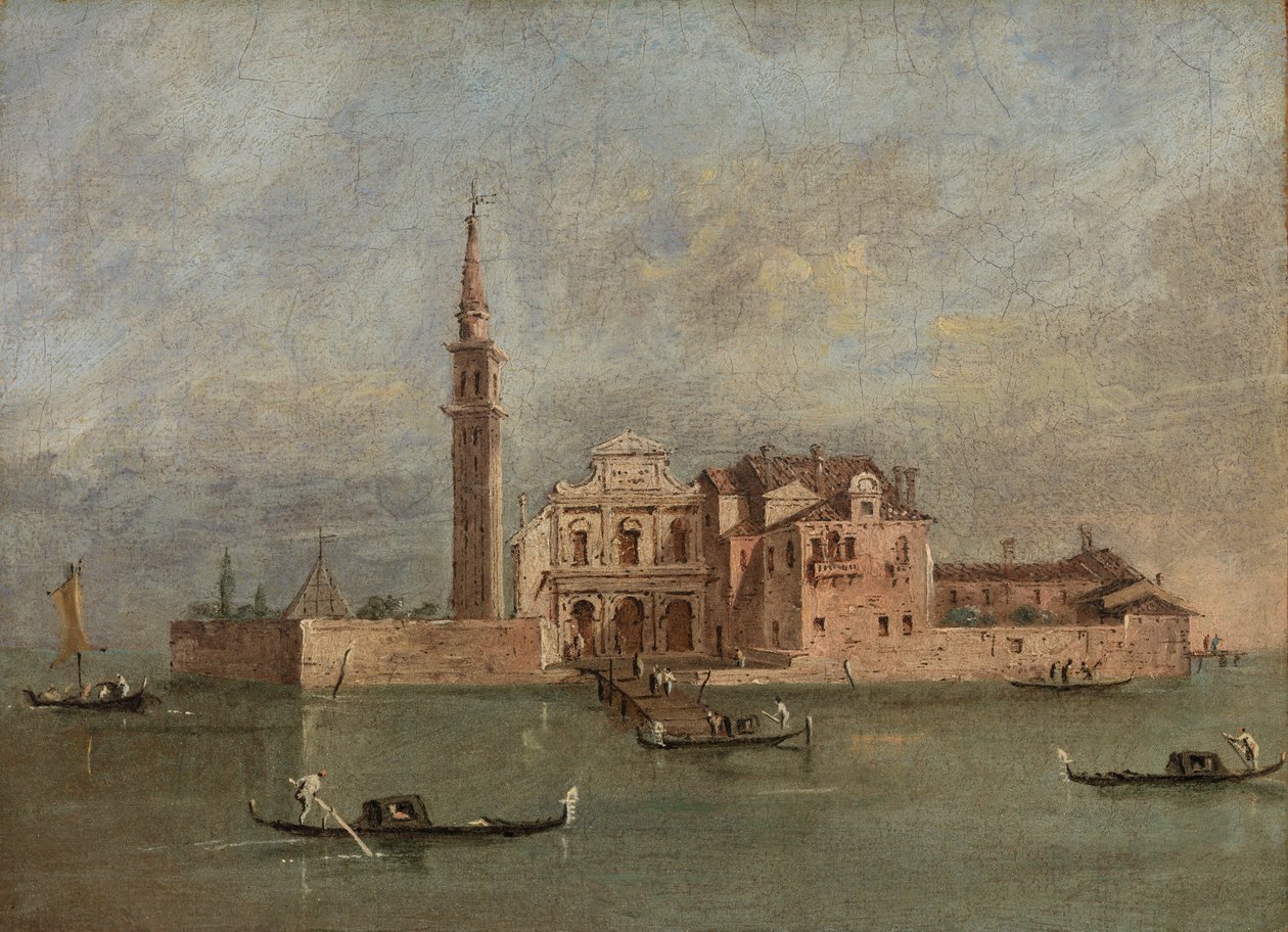 Capriccio einer Insel in der venezianischen Lagune von Giacomo Guardi