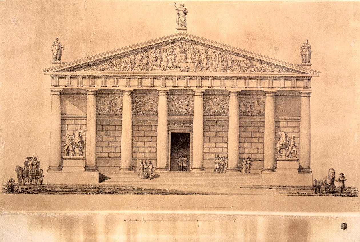 Die Reitschule der kaiserlichen Garde, St. Petersburg von Giacomo Antonio Domenico Quarenghi