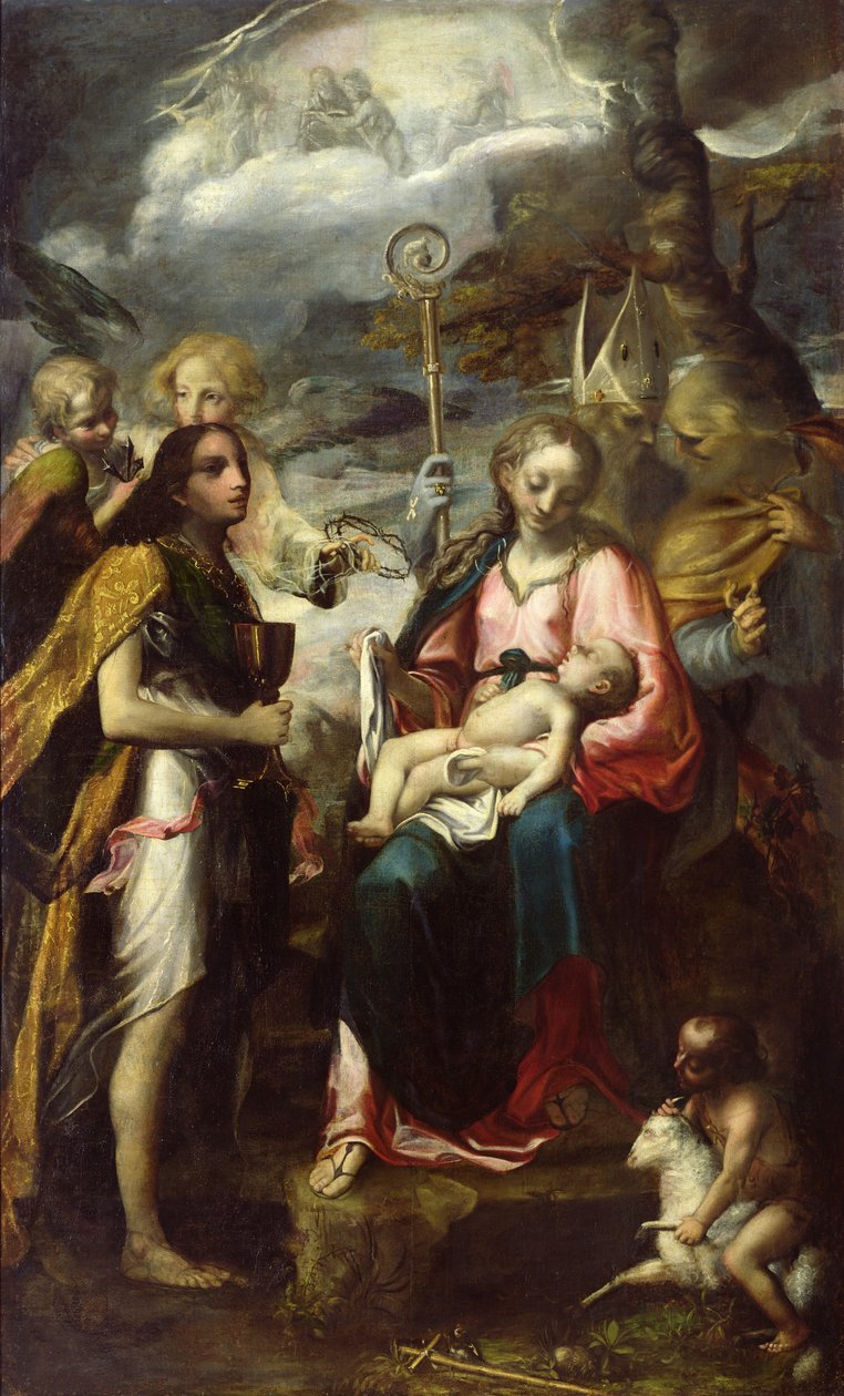 Jungfrau und Kind und das Geheimnis der Passion von Giambattista Tinti