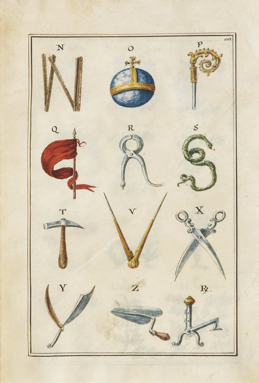 Alphabet von Giambattista Morandi