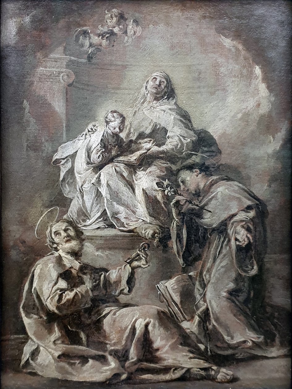 Anna unterweist Maria im Lesen der Heiligen Schrift von Giambattista Pittoni