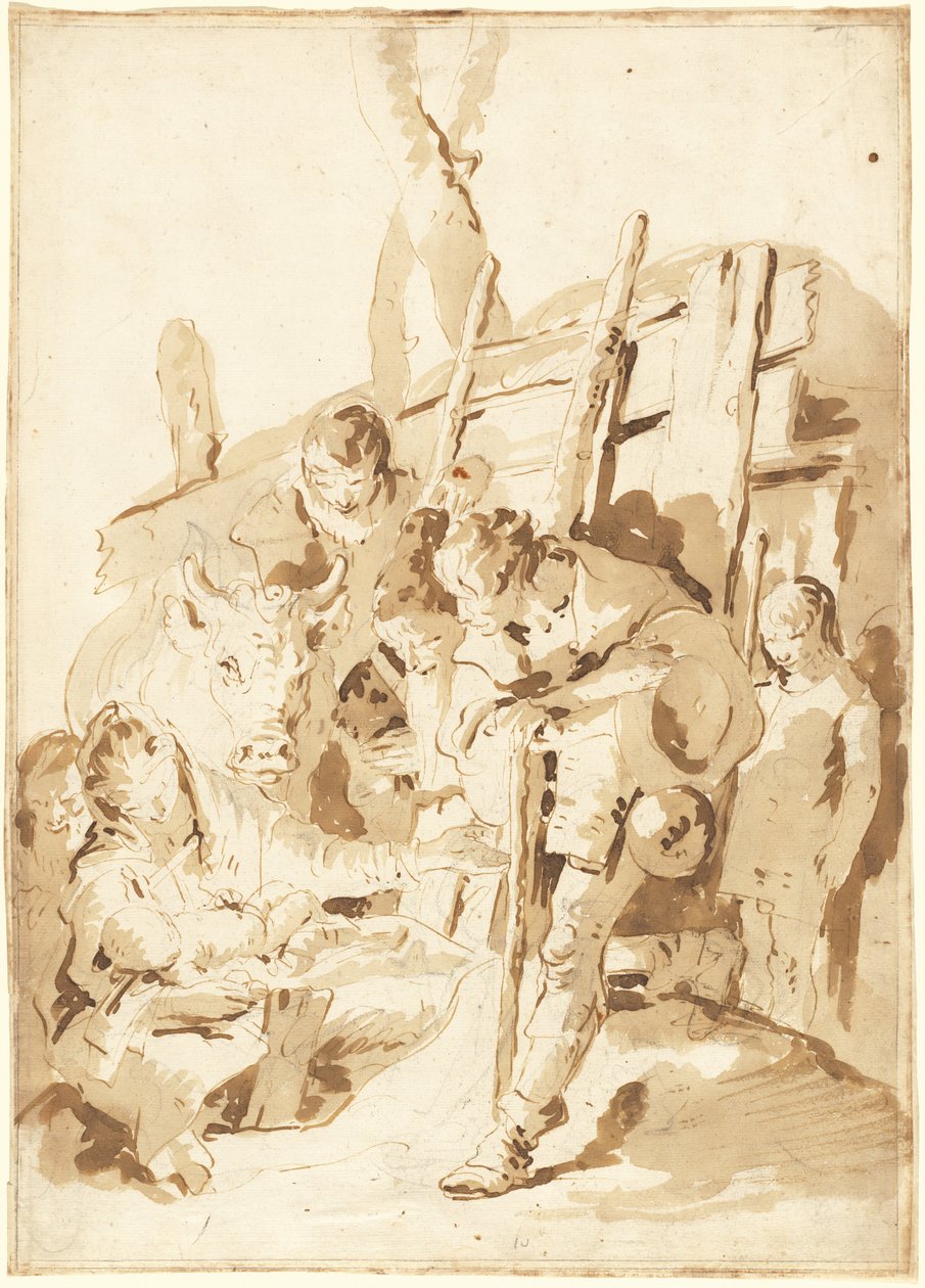 Die Anbetung der Hirten von Giambattista Tiepolo