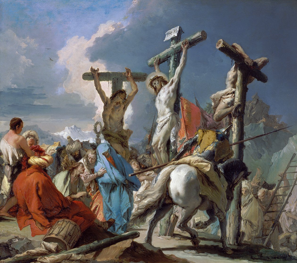 Die Kreuzigung von Giambattista & Tiepolo Giandomenico (1727-1804) Tiepolo