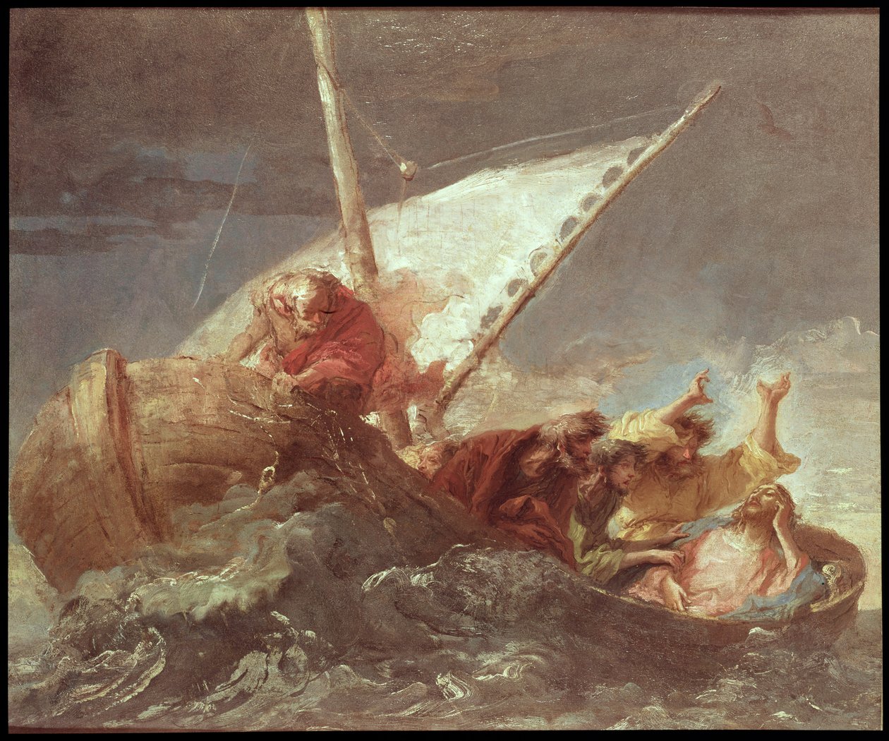 Christus auf dem See von Tiberias von Giovanni Domenico Tiepolo