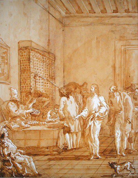 Die Berufung des heiligen Matthäus von Giandomenico  Tiepolo