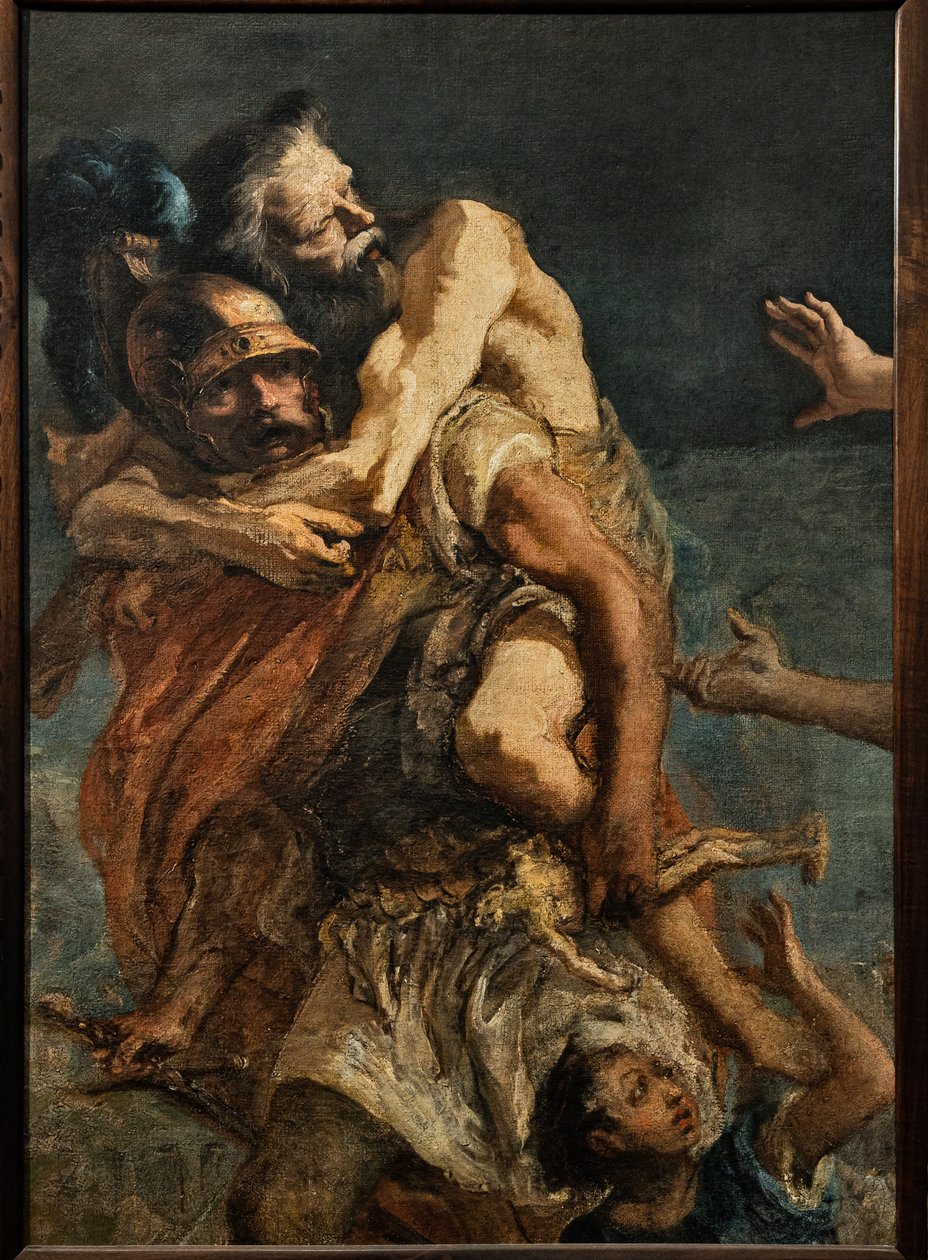 Aeneas, Anchises und Ascanius, ca. 1773 von Giandomenico (1727 1804) Tiepolo