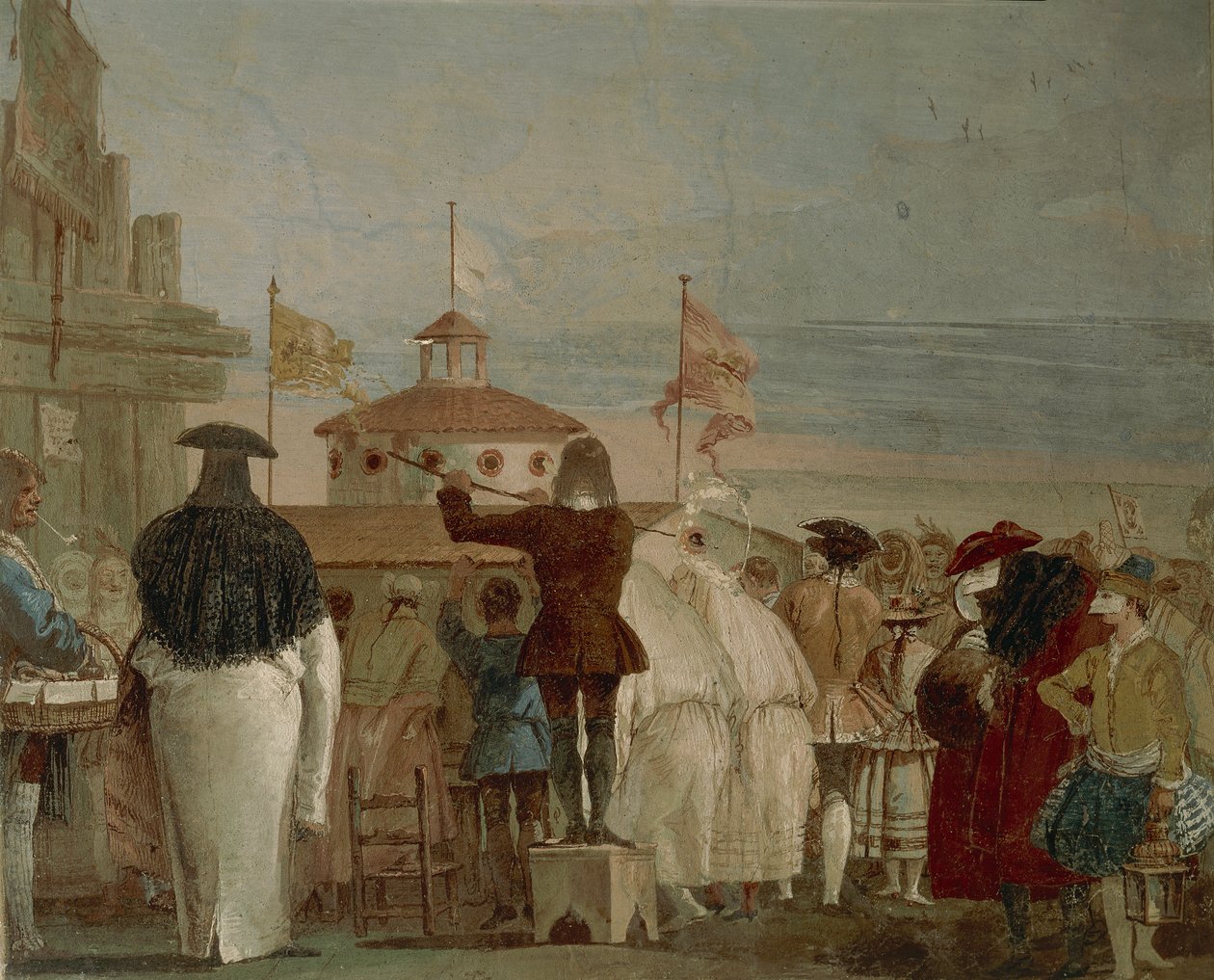 Die neue Welt (venezianischer Karneval) von Giandomenico  Tiepolo