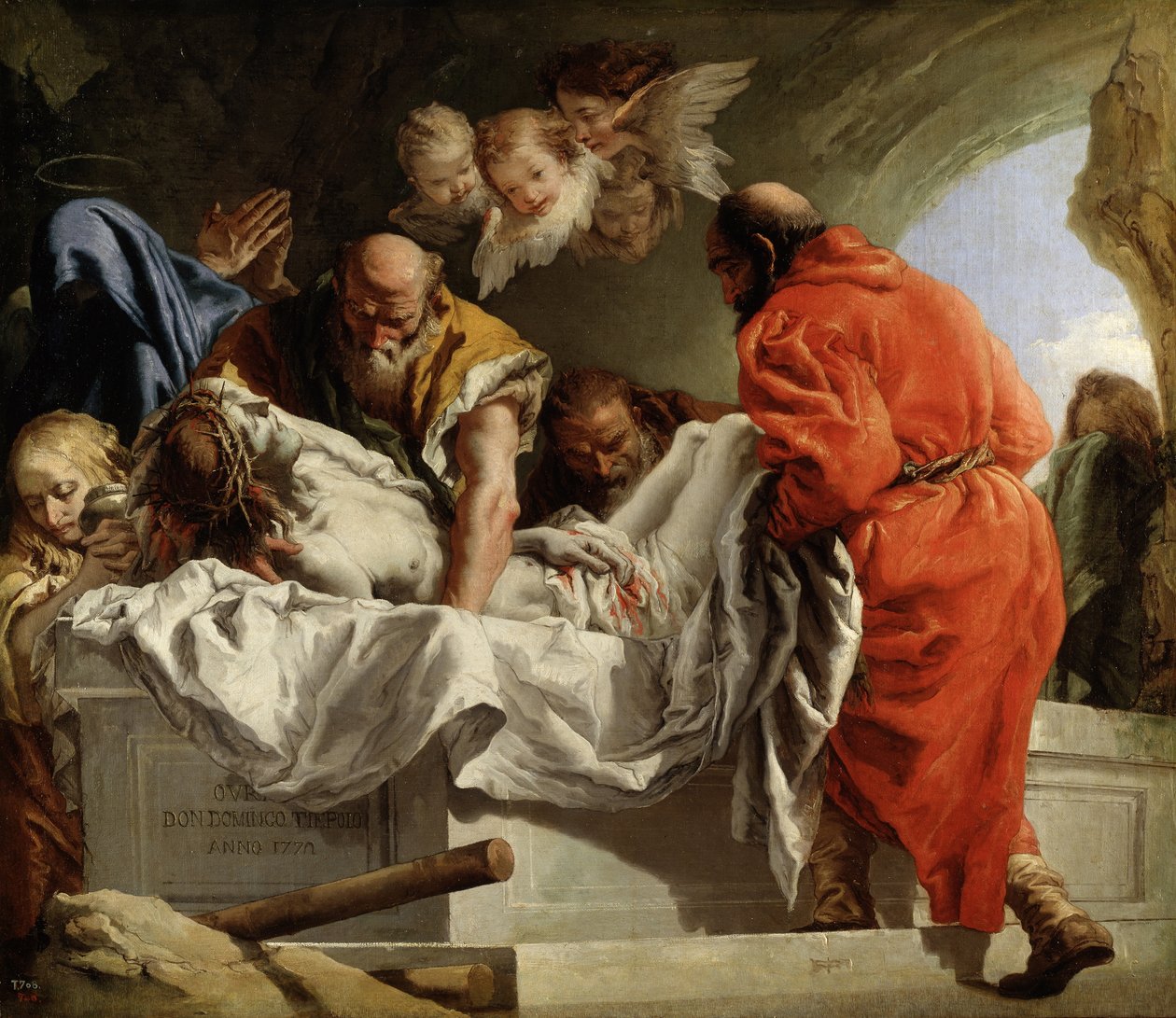 Die Grablegung Christi, 1772 von Giovanni Domenico Tiepolo