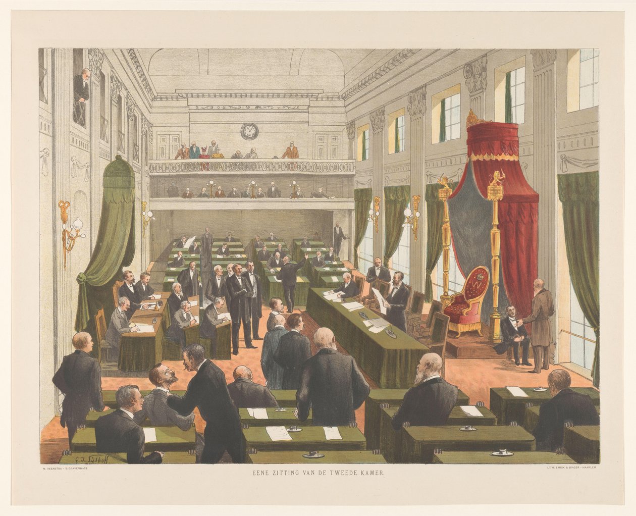 Zweite Kammer der Generalstaaten, Den Haag von Gijsbertus Jan Sijthoff