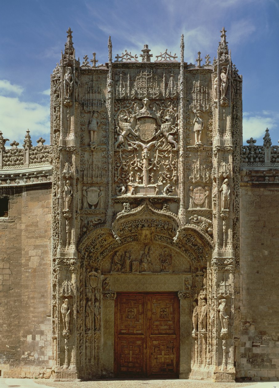 Eingangsfront (Museo Nacional de Escultura Religiosa), erbaut 1488-96 von Gil de Siloe