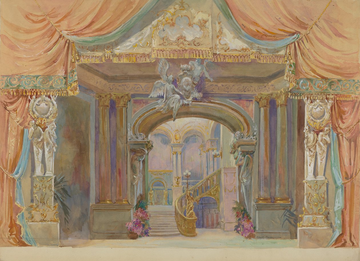 Bühnenbild, ca. 1938 von Gilbert Sackerman