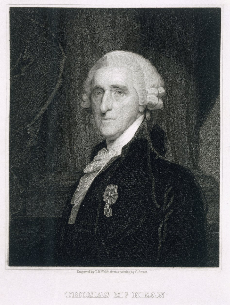 Porträt von Thomas McKean, graviert von Thomas B. Welch von Gilbert Stuart