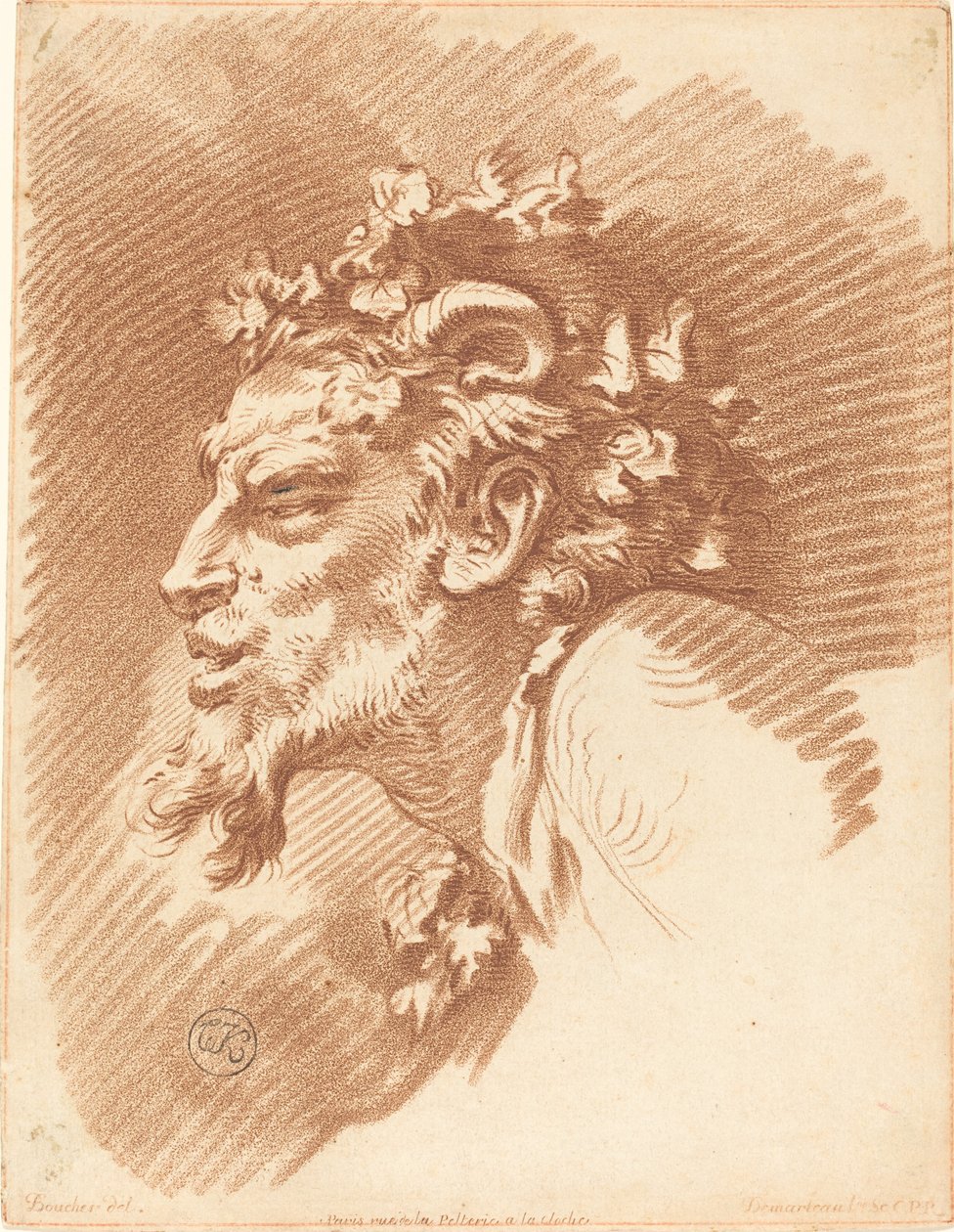 Kopf eines Fauns von Gilles Demarteau