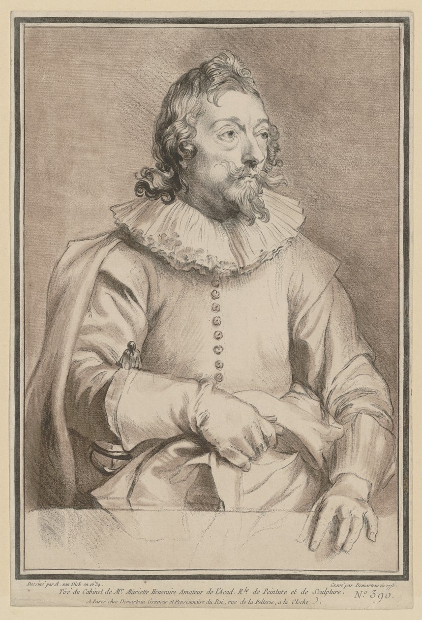 Porträt von Jacomo de Cachiopin von Gilles Demarteau