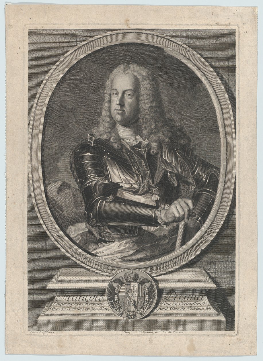 Porträt von François I., ca. 1745 von Gilles Jacques Petit