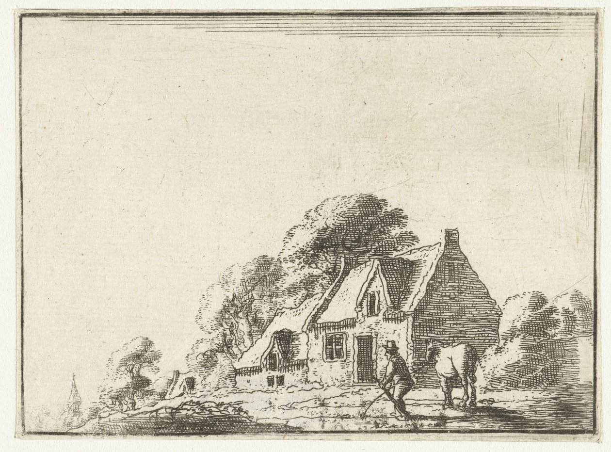 Landschaft mit einem Bauernhof von Gilles Neyts