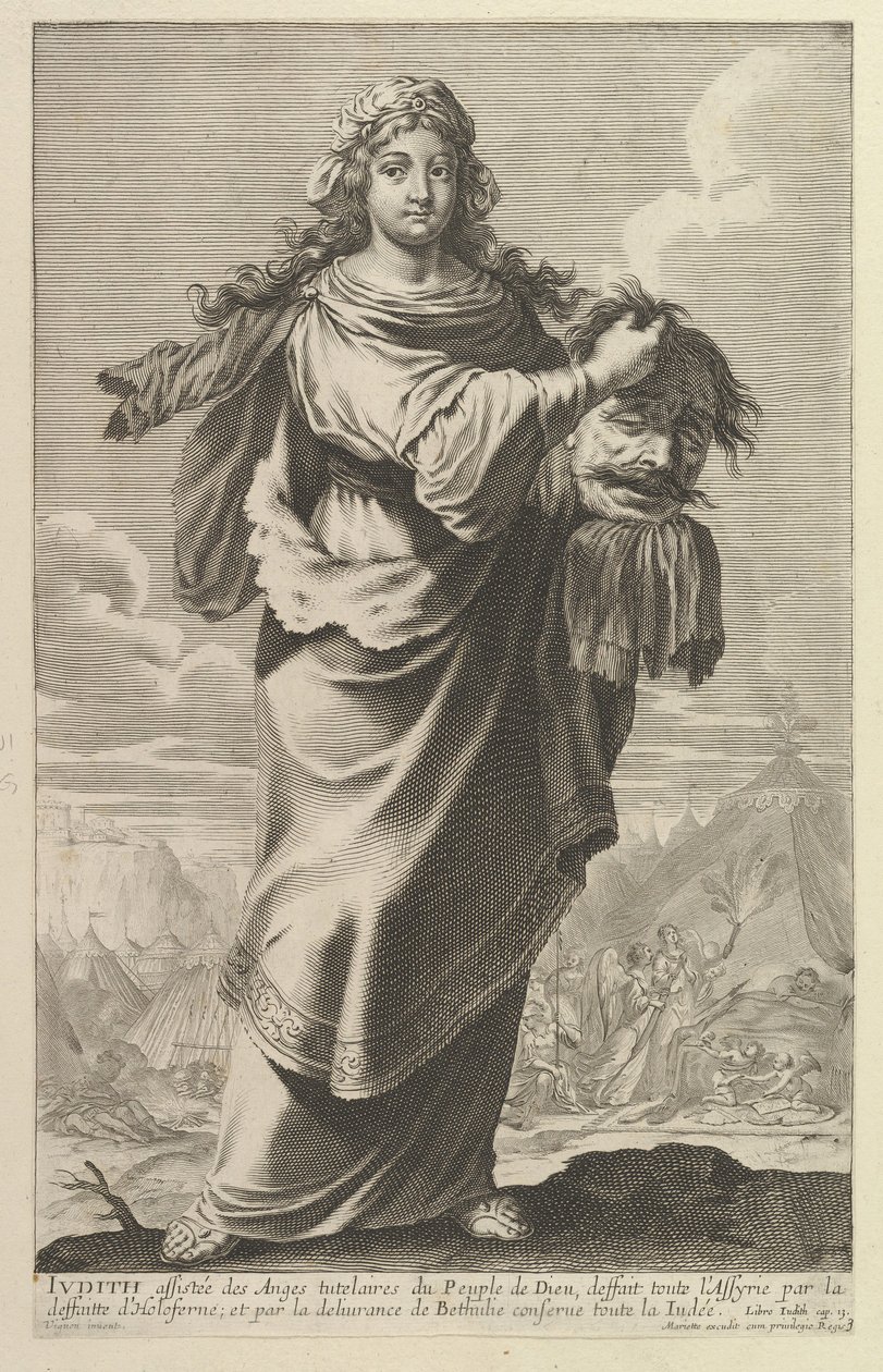 Judith, 1647. Schöpfer: Gilles Rousselet, Abraham Bosse von Gilles Rousselet and Abraham Bosse