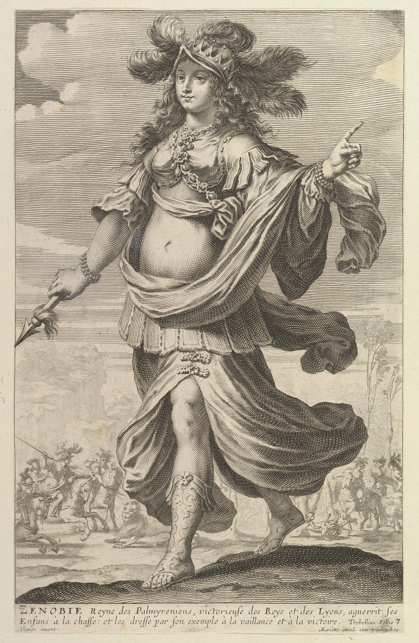 Zénobie, 1647. Schöpfer: Gilles Rousselet, Abraham Bosse von Gilles Rousselet and Abraham Bosse