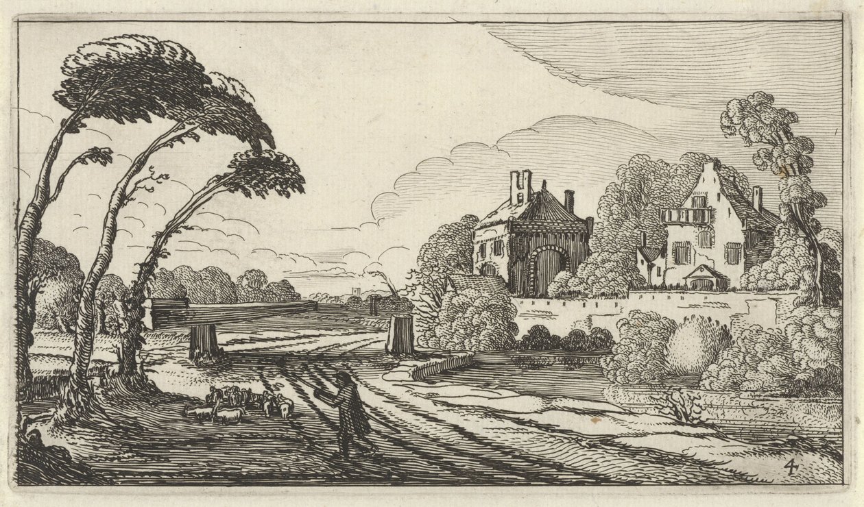 Hirte in einer Landschaft von Gillis van Scheyndel (I)