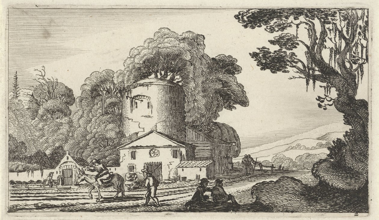 Landschaft mit einem Turm von Gillis van Scheyndel (I)