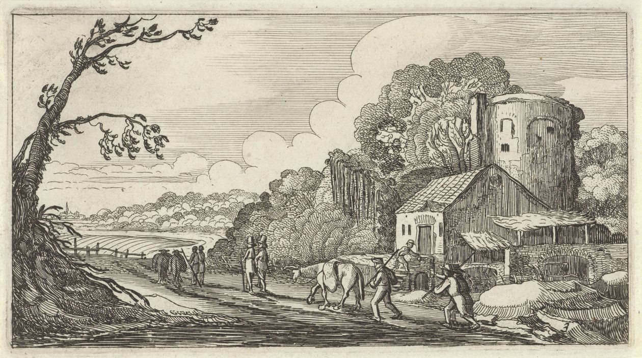 Landschaft mit Reisenden von Gillis van Scheyndel (I)