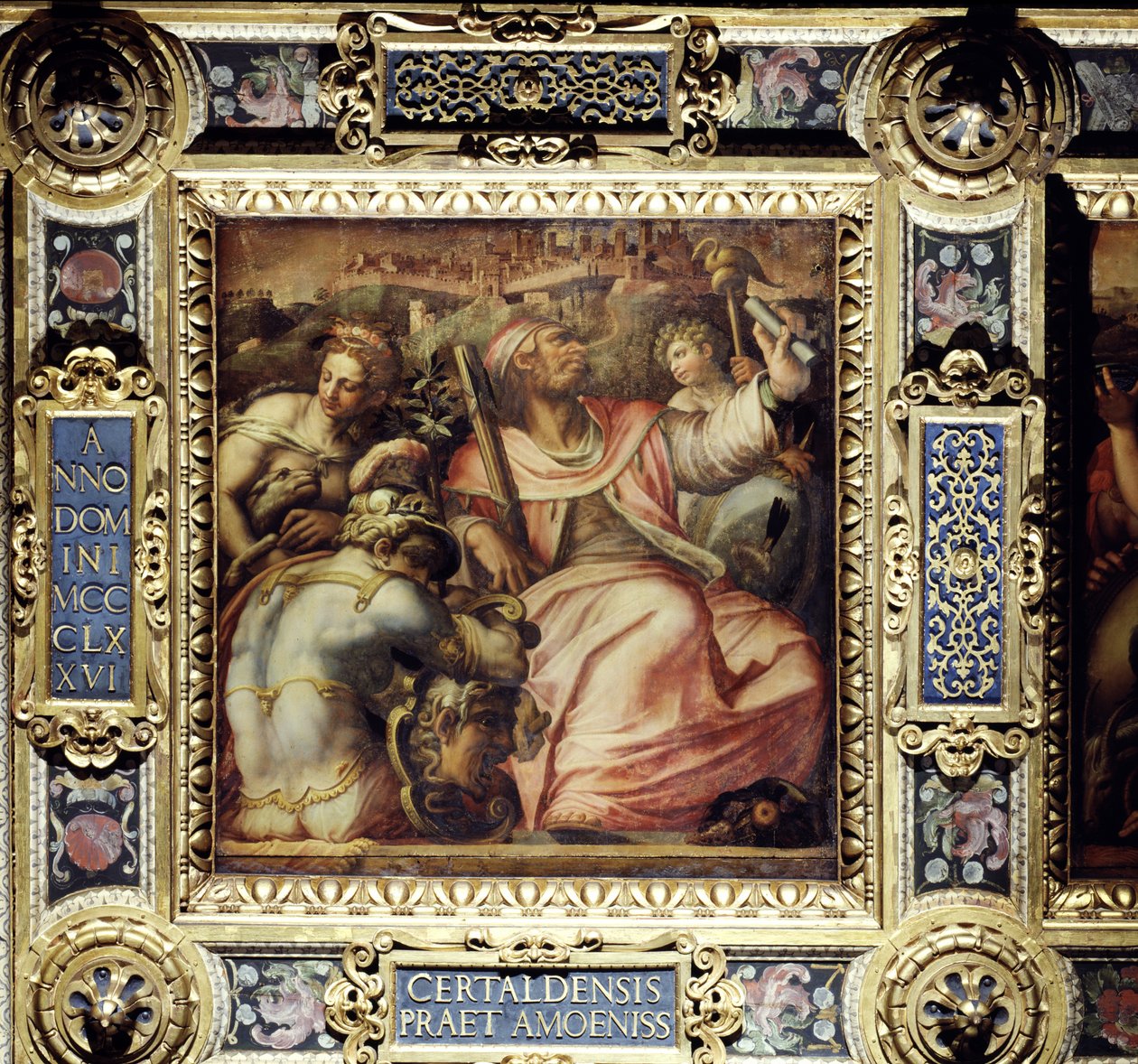 Allegorie der Stadt Certaldo von der Decke des Salone dei Cinquecento, 1565 von Giorgio Vasari