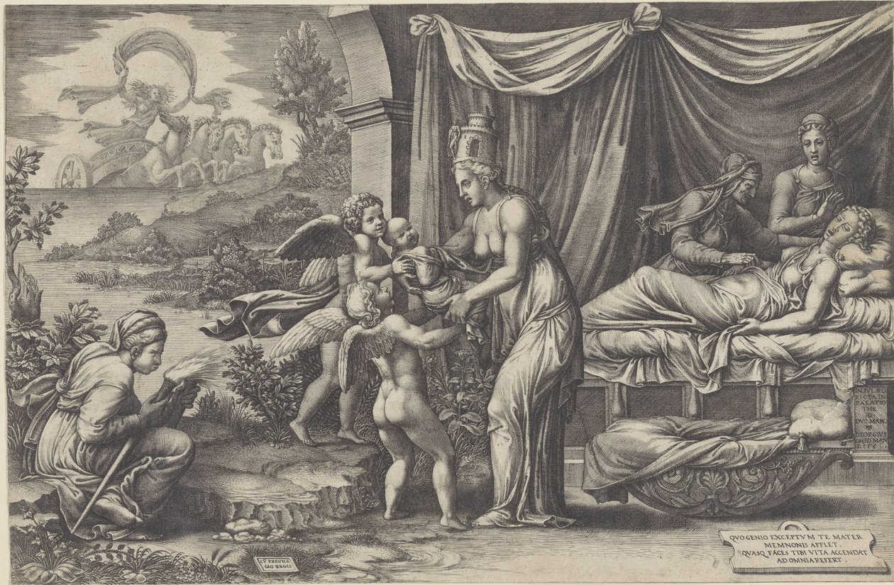 Allegorie auf die Geburt von Giorgio Ghisi