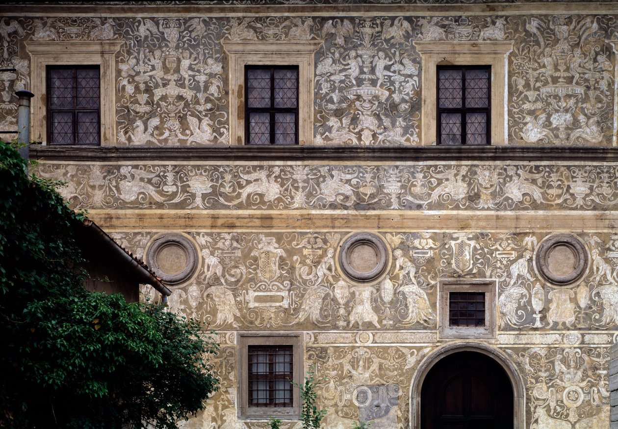 Fassade der Pinacoteca comunale (Palazzo Vitelli alla Cannoniera) von Giorgio Vasari