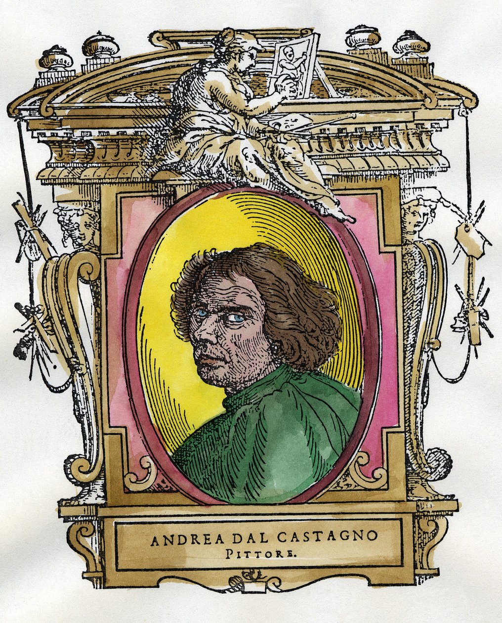 Porträt des Malers Andrea Del Castagno von Giorgio Vasari