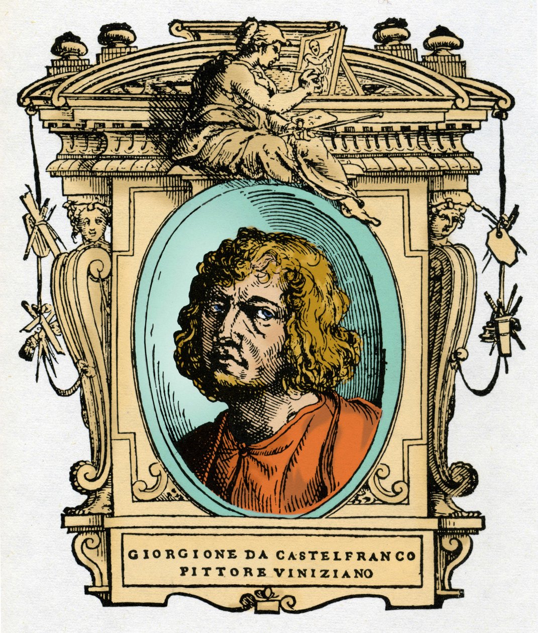 Porträt von Giorgione von Giorgio Vasari