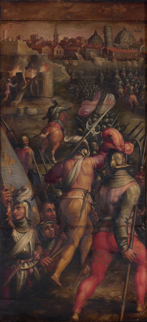 Die Schlacht von Barbagianni bei Pisa, 1563-1565 von Giorgio Vasari