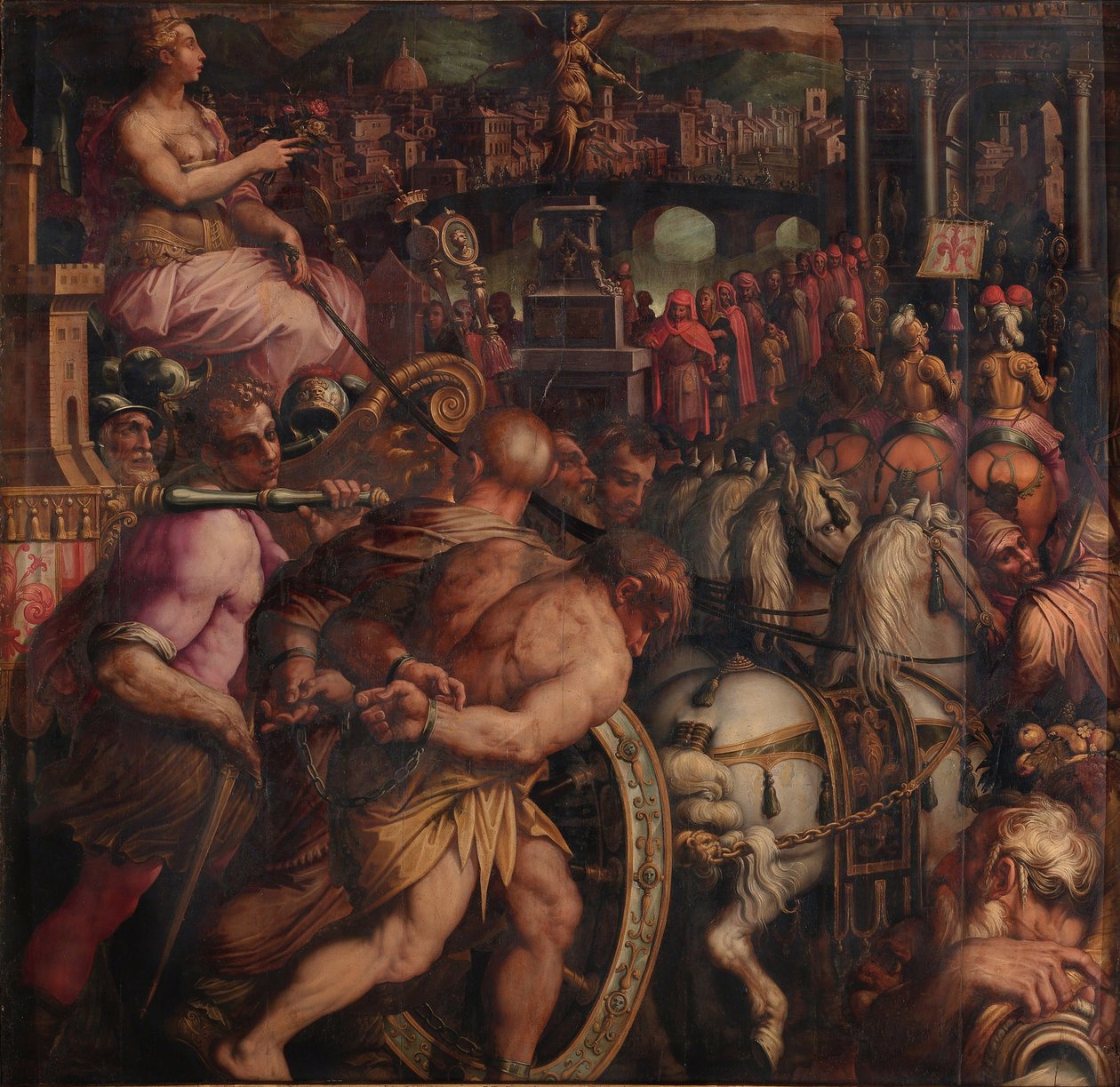 Triumph nach dem Sieg von Pisa von Giorgio Vasari