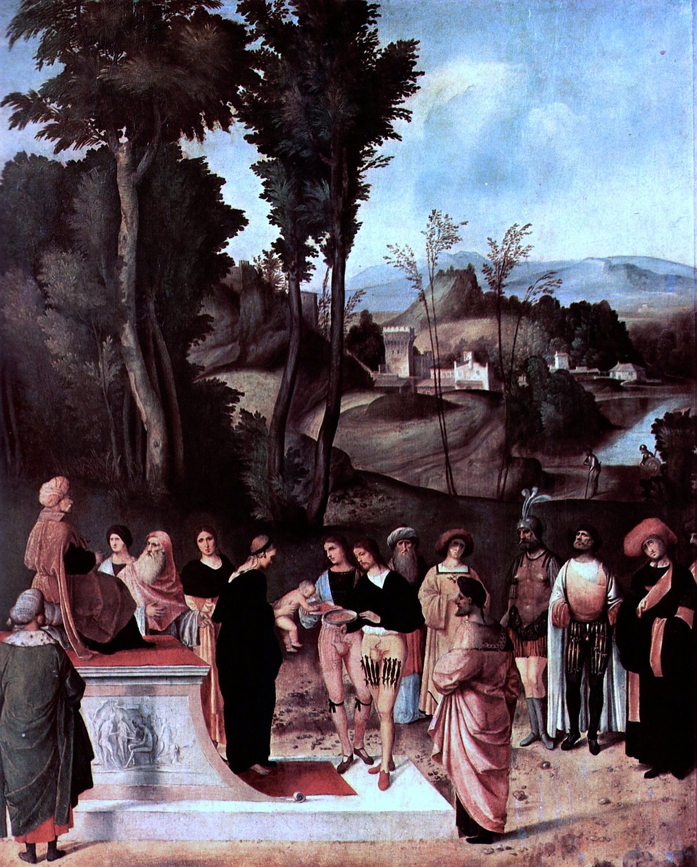 Moses auf der Feuerprobe von Giorgione