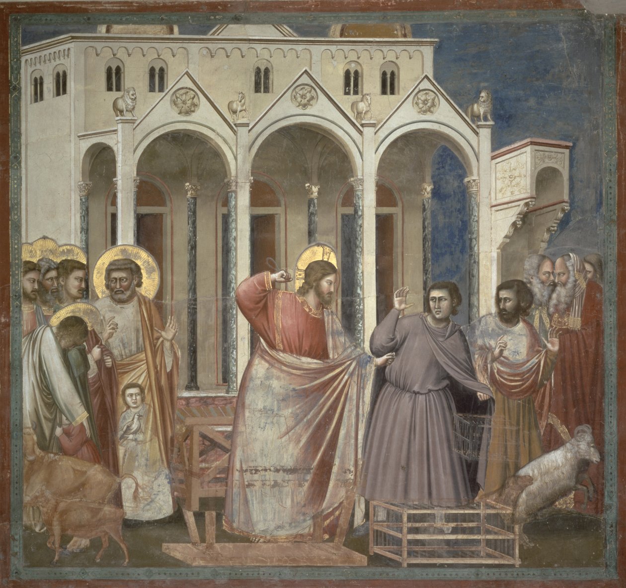 Die Reinigung des Tempels, ca. 1305 von Giotto di Bondone