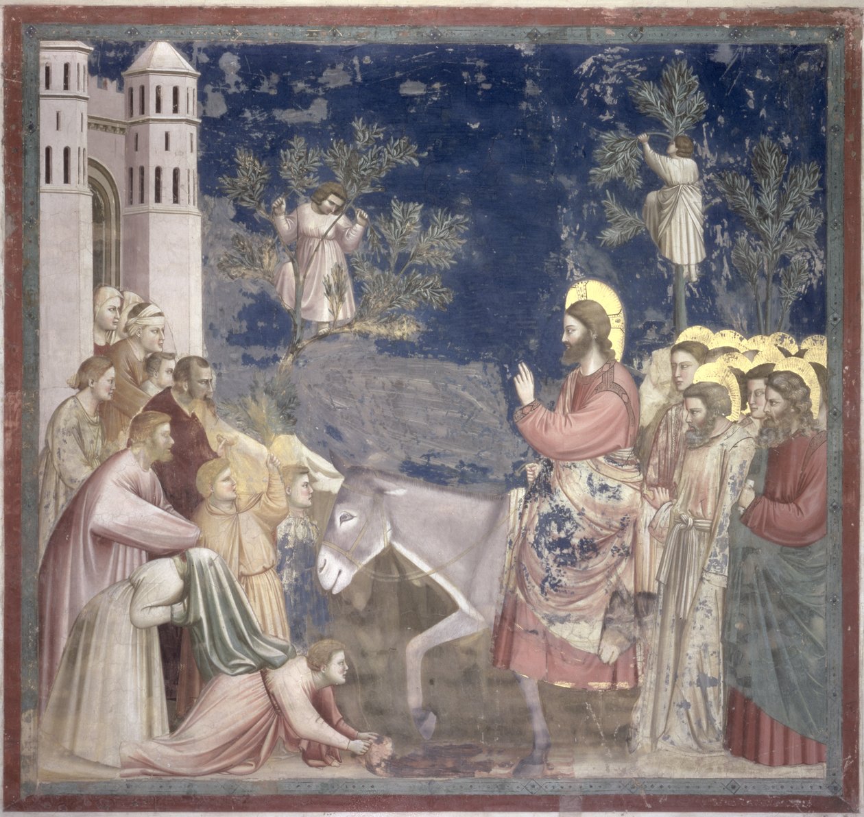 Der Einzug in Jerusalem, ca. 1305 von Giotto di Bondone